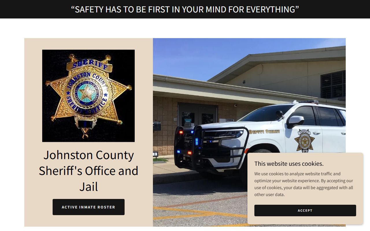 Johnston County Sheriff's Office and Jail inmate roster and service links